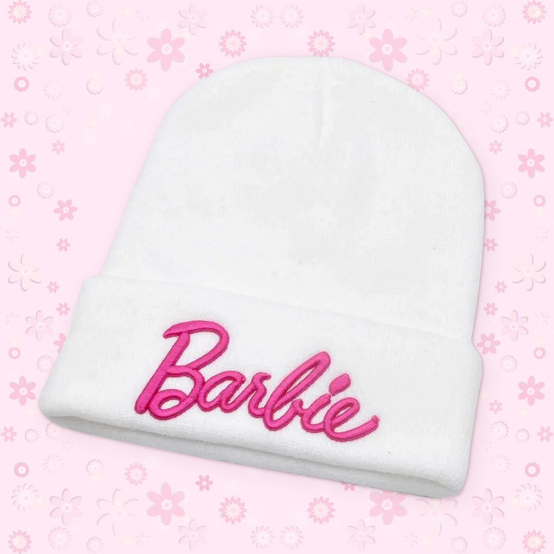 Embroidery Barbie Knitted Woolen Hats for Women